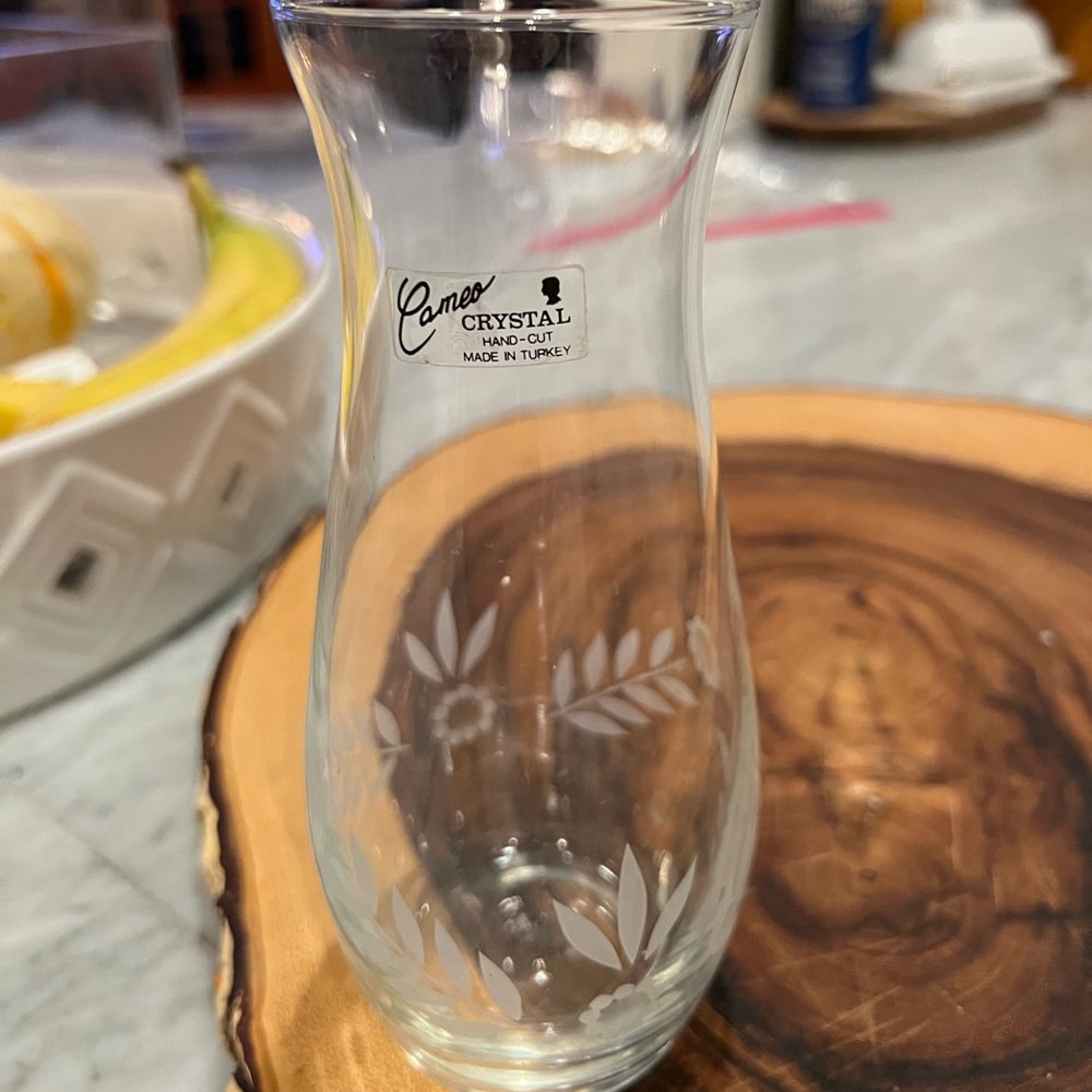 Cameo Crystal vase